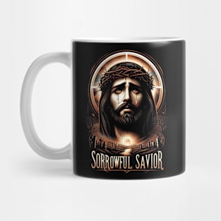 Sorrowful Savior,  his inner struggle and ultimate surrender to God's will Mug